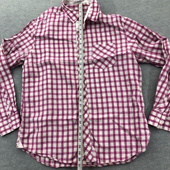 Bugatchi Button Shirt Mens Size XL Linen Shaped Fit Plaid Long Sleeve - Picture 9 of 16